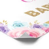 クラウンプリンセス赤面フローラベビーシャワーウェルカムポー ポスター (角)