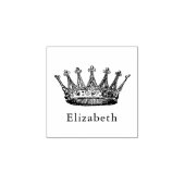 クラウンプリンセス パーソナライズされた ラバースタンプ (インプリント)