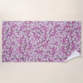 クラウンベッチシームレスパターン ビーチタオル (正面)