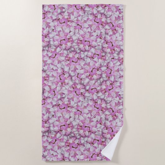 クラウンベッチシームレスパターン ビーチタオル (正面)