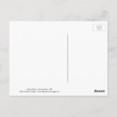 クラウンポイントのアルビノ・ロビン ポストカード (裏面)