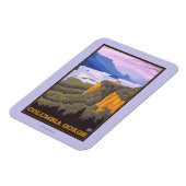 クラウンポイントを持つコロンビアリバーゴージェシーン マグネット (左側)