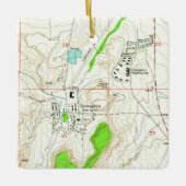 クラウンポイントNMヴィンテージマップ セラミックオーナメント (正面)