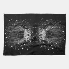 クラウンモノグラム付きスターライトライオン キッチンタオル