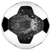 クラウンモノグラム付きスターライトライオン サッカーボール (回転)