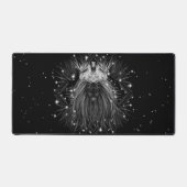 クラウンモノグラム付きスターライトライオン デスクマット (正面)