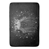 クラウンモノグラム付きスターライトライオン バスマット (正面縦)