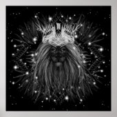 クラウンモノグラム付きスターライトライオン ポスター (正面)