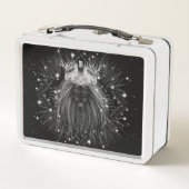 クラウンモノグラム付きスターライトライオン メタルランチボックス (裏面)