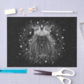 クラウンモノグラム付きスターライトライオン 薄葉紙 (クラフト)