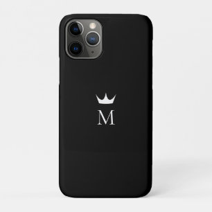クラウンモノグラム白黒 iPhone 11 PROケース