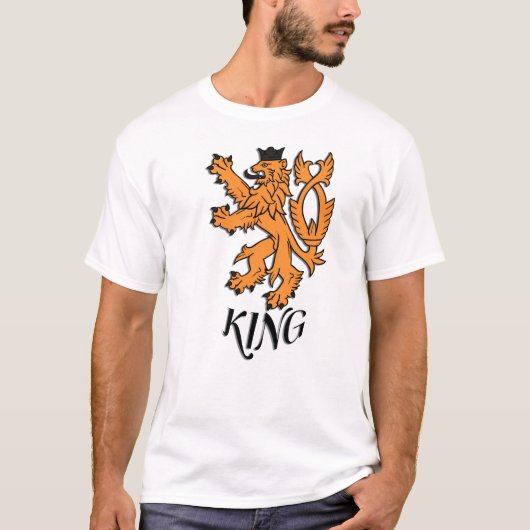 クラウンライオン紋章 | ロイヤルライオンクレスト Tシャツ (正面)
