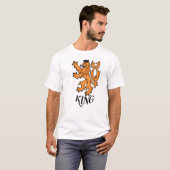 クラウンライオン紋章 | ロイヤルライオンクレスト Tシャツ (正面フル)