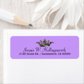 クラウンラベンダーガーリー差出人住所 ラベル (インサイチュ)