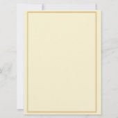 クラウンリージェンシーイン金ゴールドとアイボリー結婚ズ 招待状 (裏面)