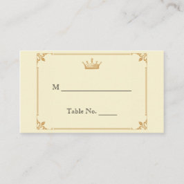 クラウンリージェンシーイン金ゴールド結婚アイボリーズ座席表 プレイスカード