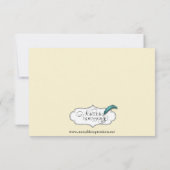 クラウンリージェンシー金ゴールドとアイボリー応答カード 出欠カード (裏面)