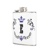 クラウンリースモノグラム'E' フラスク (左)