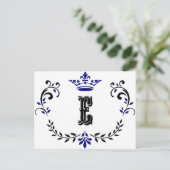 クラウンリースモノグラム'E' ポストカード (スタンド正面)