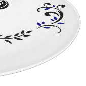 クラウンリースモノグラム'Rパーソナライズされた' カッティングボード (角)