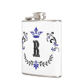 クラウンリースモノグラム'R' フラスク (左)