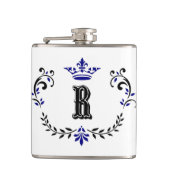 クラウンリースモノグラム'R' フラスク (正面)