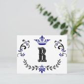 クラウンリースモノグラム'R' ポストカード (スタンド正面)