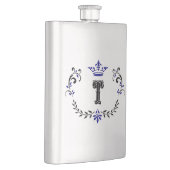 クラウンリースモノグラム'T' フラスク (右)