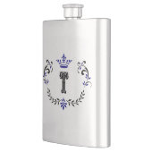 クラウンリースモノグラム'T' フラスク (左)