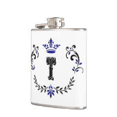 クラウンリースモノグラム'T' フラスク (左)