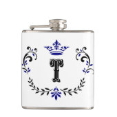 クラウンリースモノグラム'T' フラスク (正面)