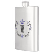 クラウンリースモノグラム'W' フラスク (左)