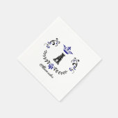 クラウンリースAモノグラム結婚ズ スタンダードカクテルナプキン (角)