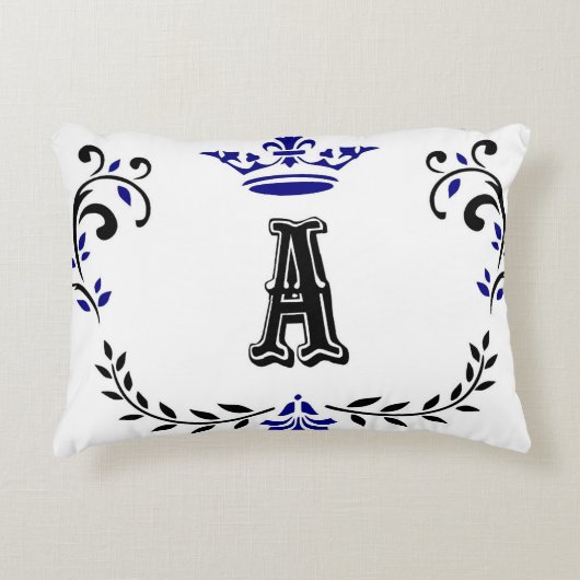 クラウンリースAモノグラム アクセントクッション (正面)
