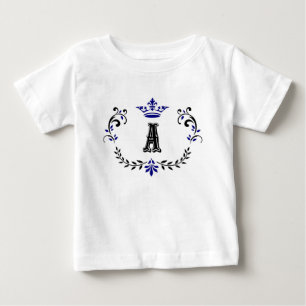 クラウンリースAモノグラム ベビーTシャツ