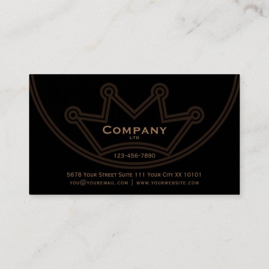 クラウンロゴ名刺 名刺 (裏面)