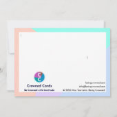 クラウン付きカード(文字なし) サンキューカード (裏面)