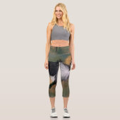 クラウン付きクレーンレギンス カプリレギンス (正面)