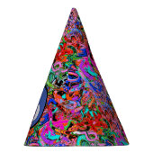 クラウン付きグラフィティ パーティーハット (右)