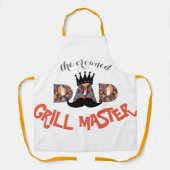 クラウン付きグリルマスター:ジオメトリック文字 エプロン (正面)
