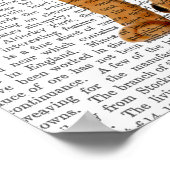 クラウン付きジンジャー猫 ポスター (角)