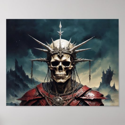 クラウン付きスカル幽霊オブディアス ポスター (正面)