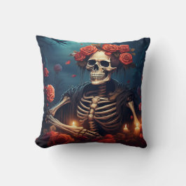 クラウン付きスケルトンバラ クッション