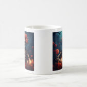 クラウン付きスケルトンバラ コーヒーマグカップ (中央)