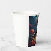 クラウン付きスケルトンバラ 紙コップ (右)