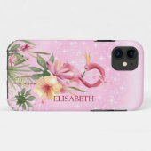 クラウン付きフラミンゴ Case-Mate iPhoneケース iPhone 11 ケース (裏面(横))