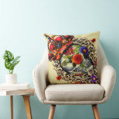 クラウン付きフローラスカル クッション (椅子)