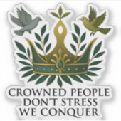 クラウン付き人はストレスシール シール (正面)