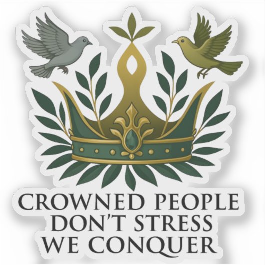 クラウン付き人はストレスシール シール (正面)