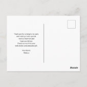 クラウン付き美エレガントしいドラゴン ポストカード (裏面)